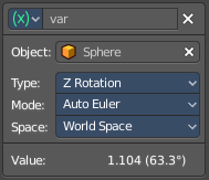 Driver variable panel