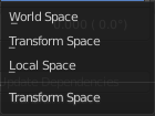 Transform space
