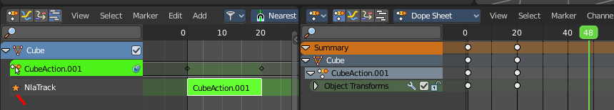 Tweak isolated action