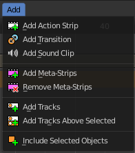 NLA Editor - Add Menu