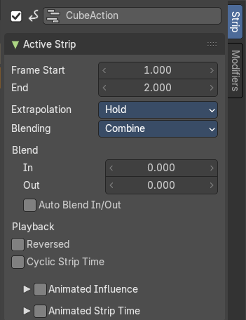 Active Strip panel