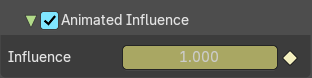 Animated Influence subpanel