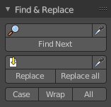 Find & Replace Panel