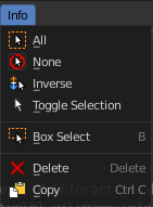 Info Menu
