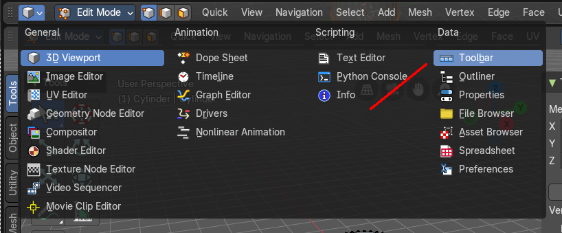 Create new toolbar
