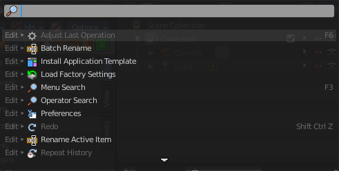 Search Menu