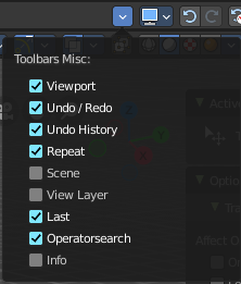 Toolbars Misc