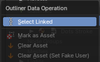 Outliner Data Operation