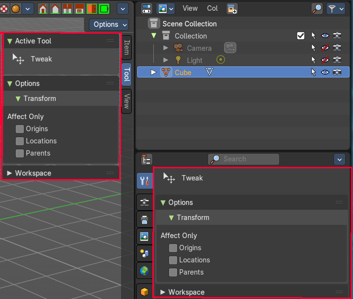 Properties Editor - Tool Tab