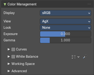 Color Management panel