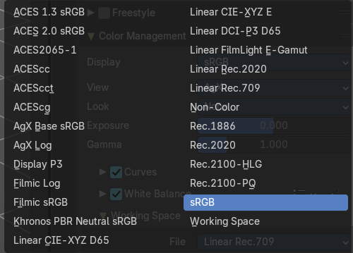 Sequencer Color Space