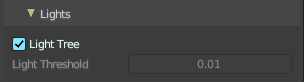 Lights subpanel