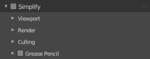 Simplify panel