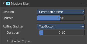 Motion Blur panel