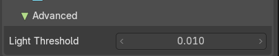 Advanced subtab