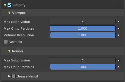Simplify panel