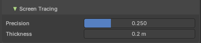 Screen tracing subpanel