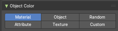 Object Color panel