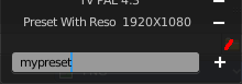 Presets