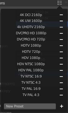 Presets