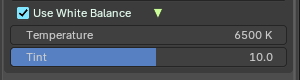 Use White Balance subpanel