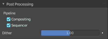 Post Processing Panel