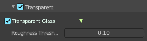 Transparent subpanel