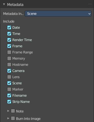 Metadata Panel
