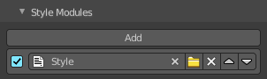 Style Module subpanel