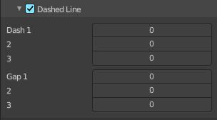 Dashed Line subpanel