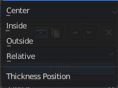 Thickness Position