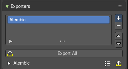 Exporters panel