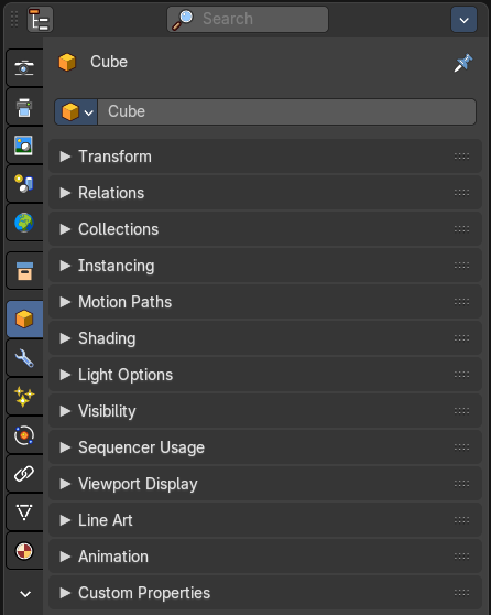 Object Tab
