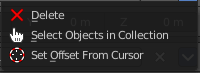 Collections Menu