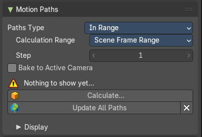 Motion Paths Panel