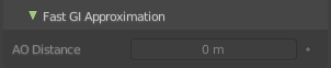 Fast GI Approximation subpanel