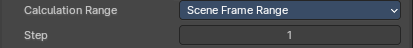 Scene Frame Range
