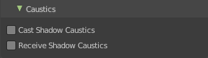 Caustics subpanel