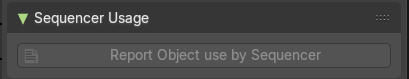 Sequencer usage panel