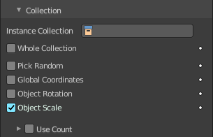Collection subpanel