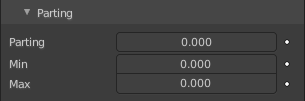 Children panel - Type Interpolated - Parting subpanel