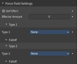 Force Field Settings panel