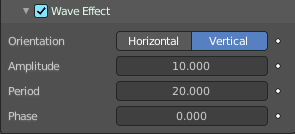 Wave Effect subpanel