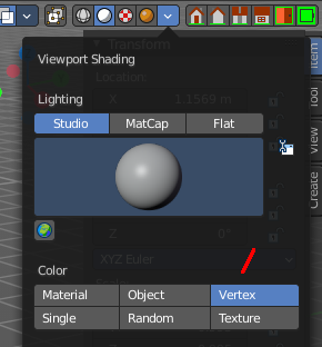 Workflow Paint simulation