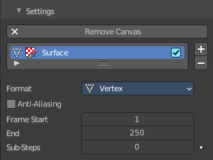Add Canvas / Remove Canvas