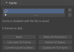 Canvas - Cache subpanel
