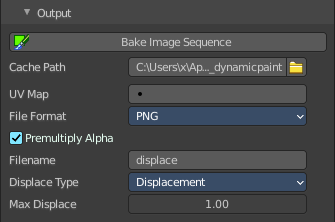 With surface type Displace
