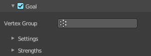 Goal subpanel