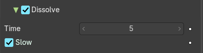 Dissolve subpanel