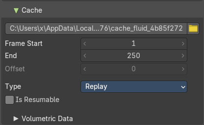 Domain - Cache subpanel